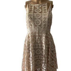 Free People Just Like Honey Lace Size 4 Ivory Dress